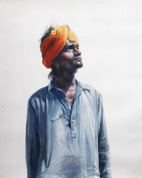 Nadir Ali Jamali, 25 x 20 Inch, Mixed Media on Canvas, Figurative Painting, AC-NAJ-019